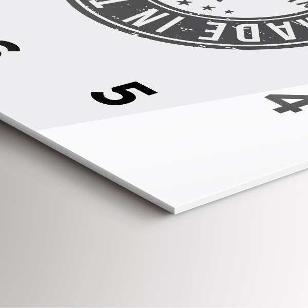 Orologio quadrato in vetro francobollo del Texas