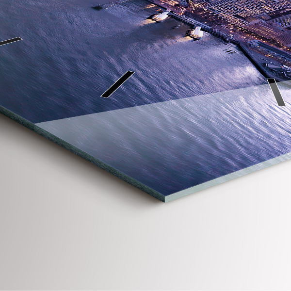 Orologio quadrato in vetro Vista di San Francisco