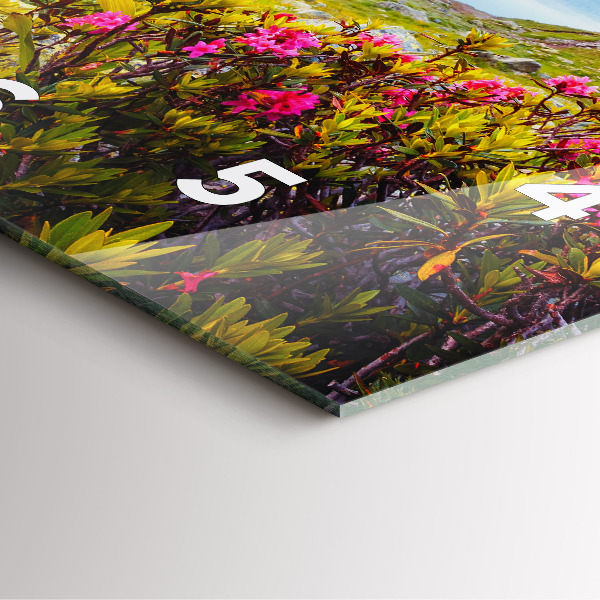 Orologio quadrato in vetro Ghiacciaio del Monte Bianco Chamonix