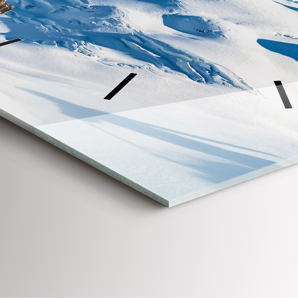 Orologio quadrato Sciatore sulle Alpi