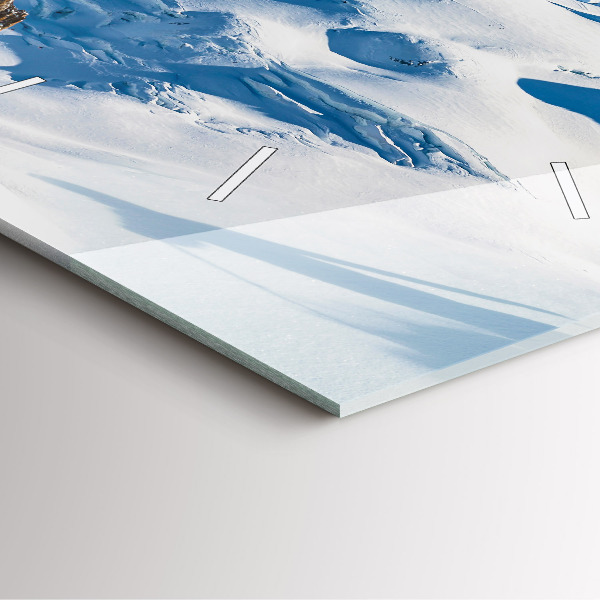 Orologio quadrato Sciatore sulle Alpi