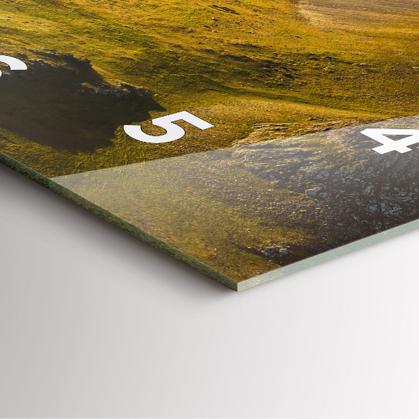 Orologio quadrato in vetro Strada in Islanda