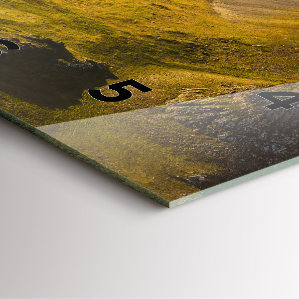 Orologio quadrato in vetro Strada in Islanda