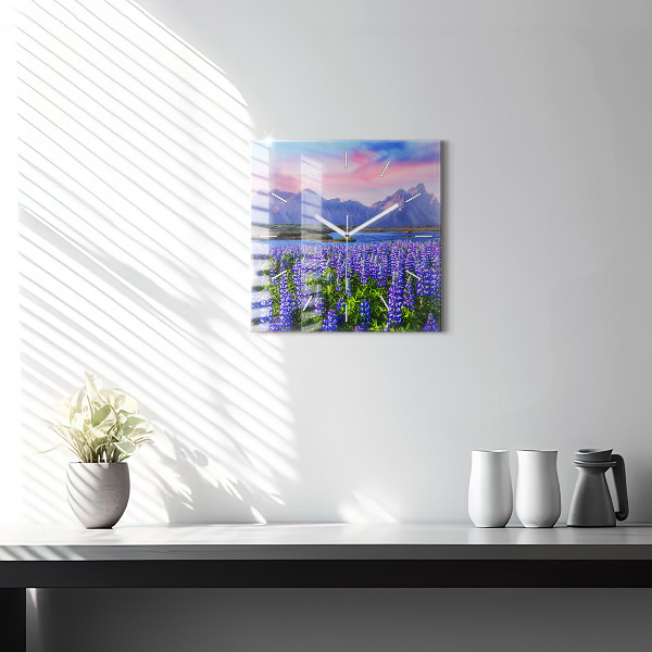 Orologio quadrato Vista sulle montagne Islanda