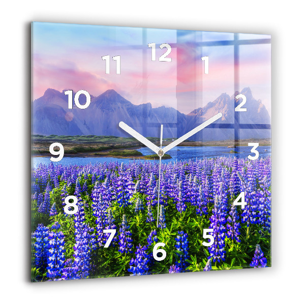 Orologio quadrato Vista sulle montagne Islanda