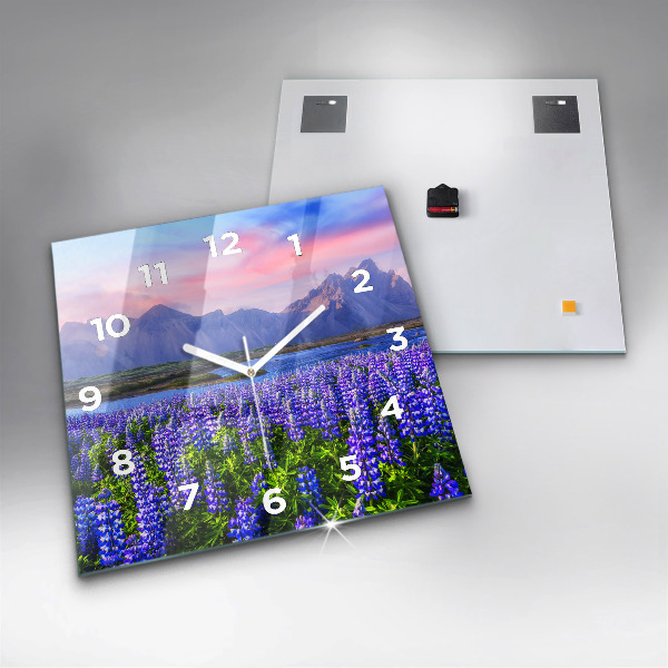 Orologio quadrato Vista sulle montagne Islanda