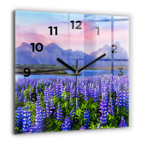 Orologio quadrato Vista sulle montagne Islanda