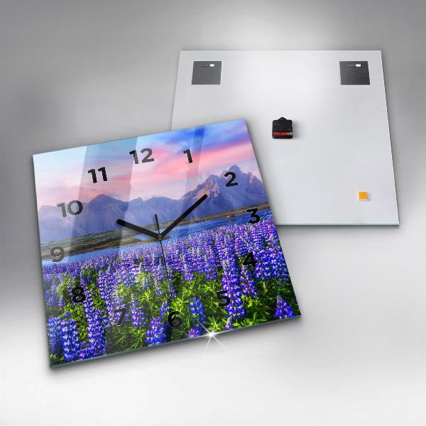 Orologio quadrato Vista sulle montagne Islanda