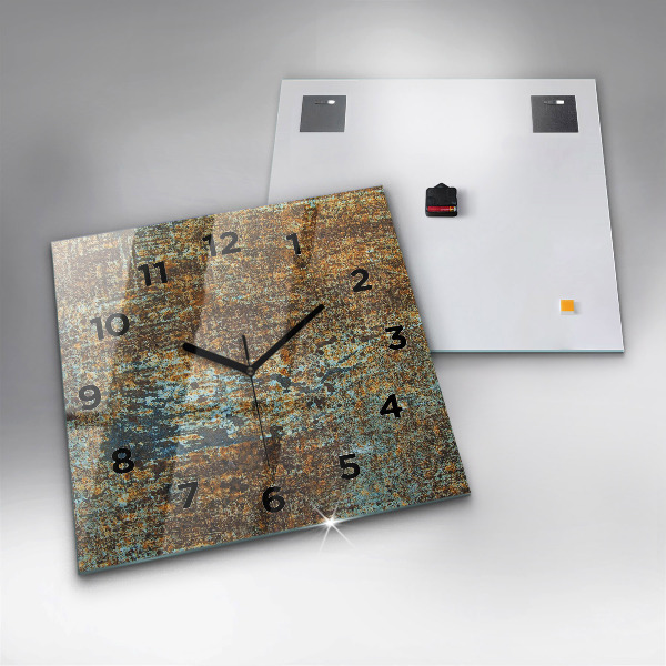 Orologio quadrato Vecchia struttura metallica