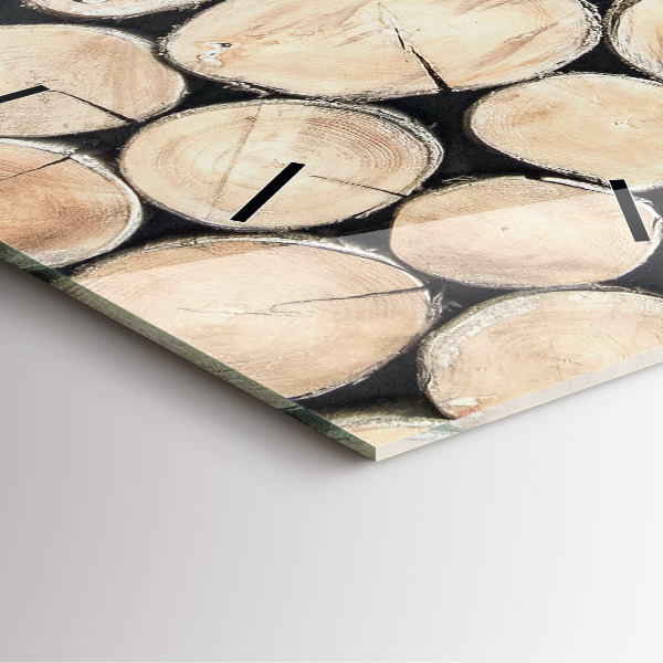 Orologio quadrato Tagliare i ceppi degli alberi