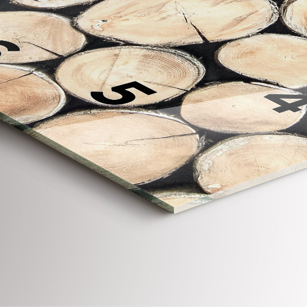 Orologio quadrato Tagliare i ceppi degli alberi