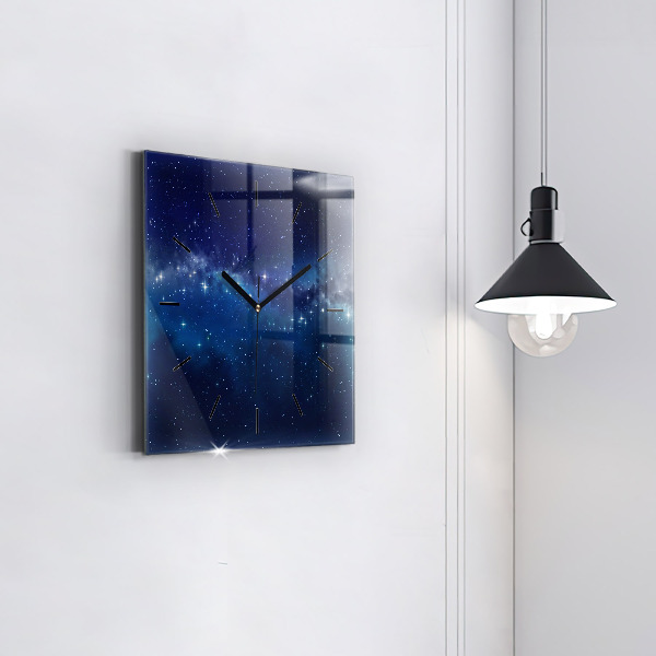 Orologio quadrato Stelle del cielo scuro
