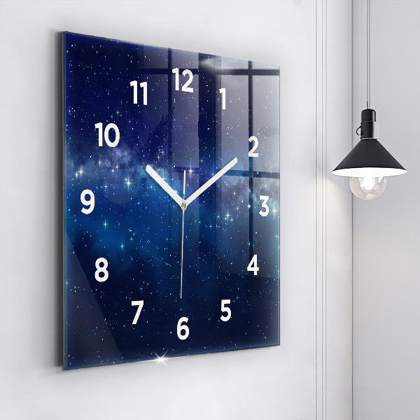 Orologio quadrato Stelle del cielo scuro