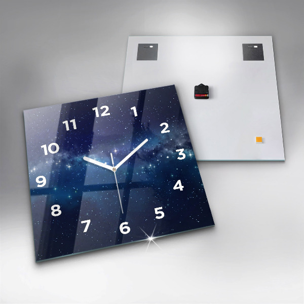 Orologio quadrato Stelle del cielo scuro