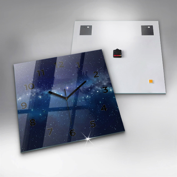 Orologio quadrato Stelle del cielo scuro