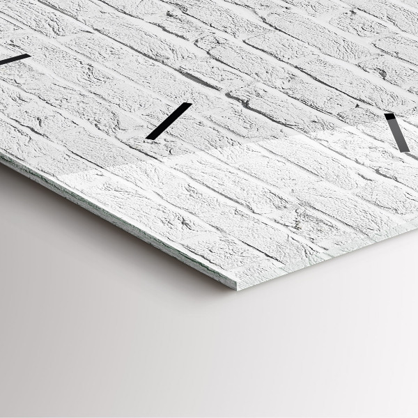 Orologio quadrato Un muro di mattoni leggeri