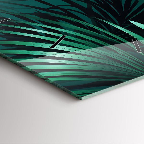 Orologio quadrato Foglie tropicali