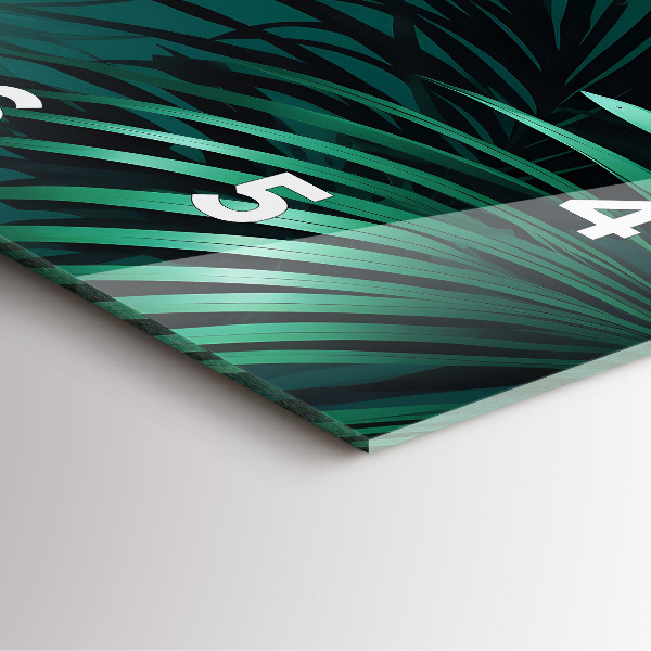 Orologio quadrato Foglie tropicali