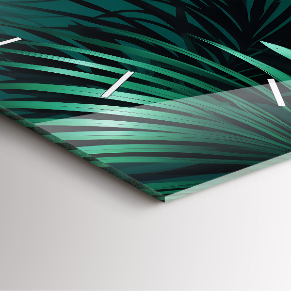 Orologio quadrato Foglie tropicali