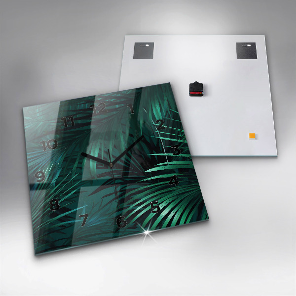 Orologio quadrato Foglie tropicali