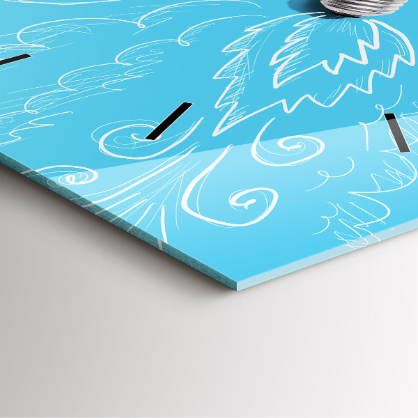 Orologio quadrato Disegno della lampadina