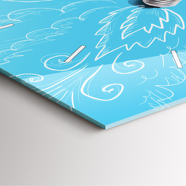 Orologio quadrato Disegno della lampadina