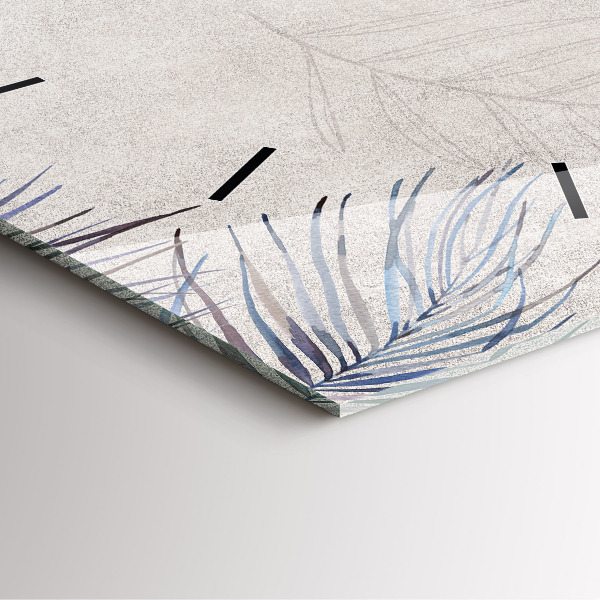 Orologio quadrato Foglia di palma