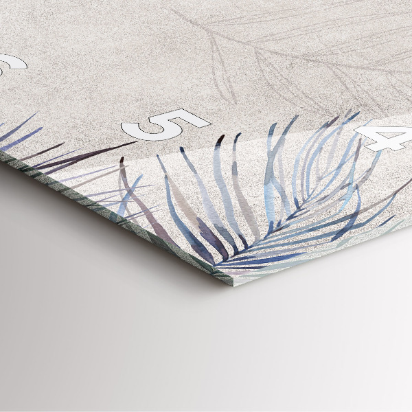 Orologio quadrato Foglia di palma