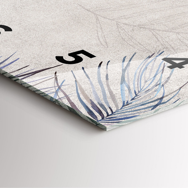 Orologio quadrato Foglia di palma