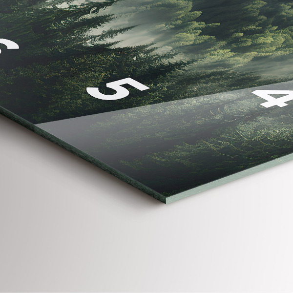 Orologio quadrato Paesaggio forestale