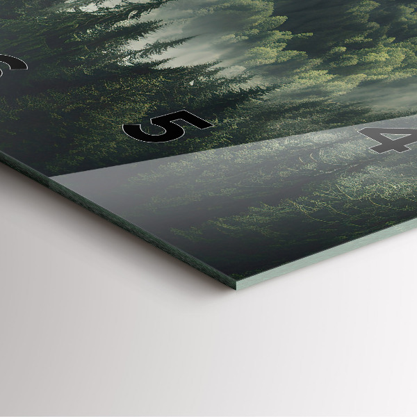 Orologio quadrato Paesaggio forestale