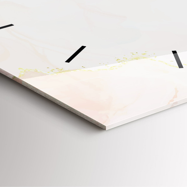 Orologio quadrato Marmo acquerello