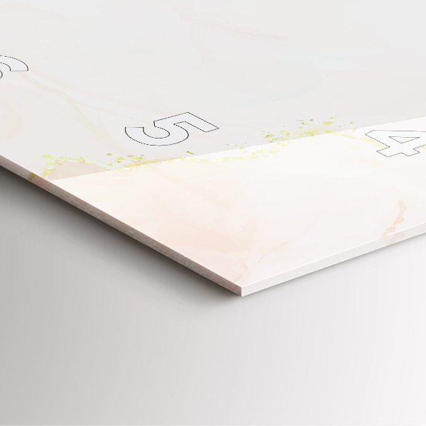 Orologio quadrato Marmo acquerello