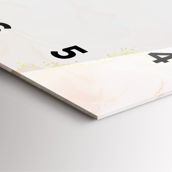 Orologio quadrato Marmo acquerello