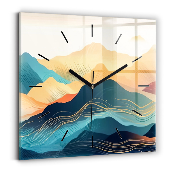 Orologio quadrato Paesaggio montano