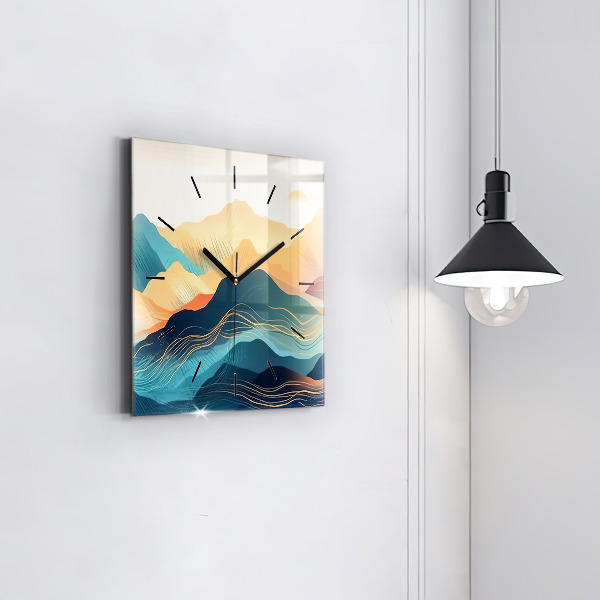 Orologio quadrato Paesaggio montano