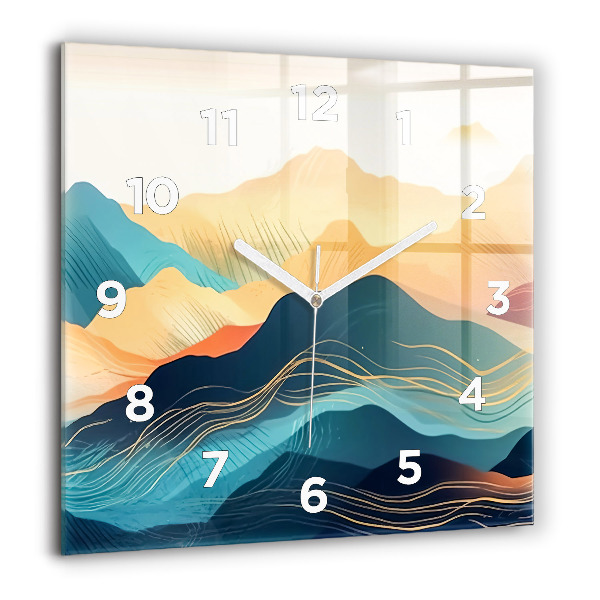 Orologio quadrato Paesaggio montano