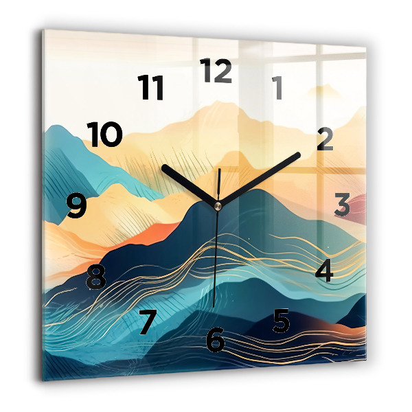 Orologio quadrato Paesaggio montano