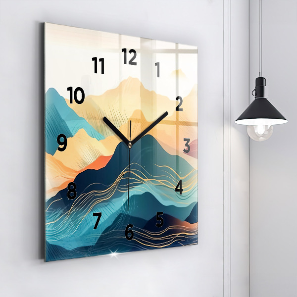 Orologio quadrato Paesaggio montano