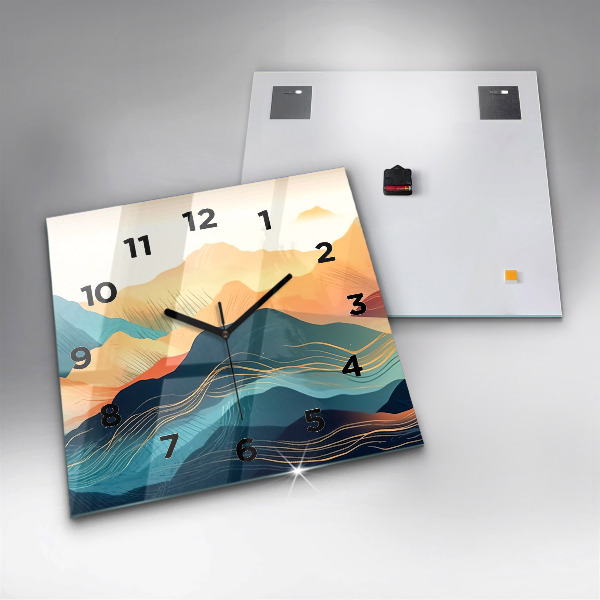 Orologio quadrato Paesaggio montano