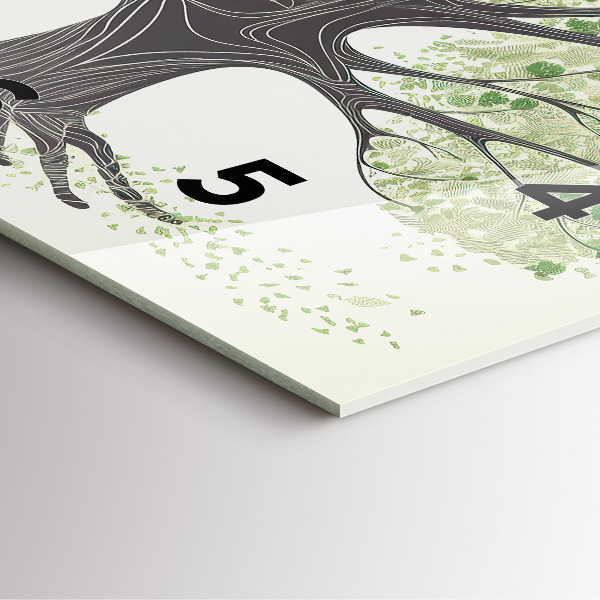 Orologio quadrato Grande albero natura