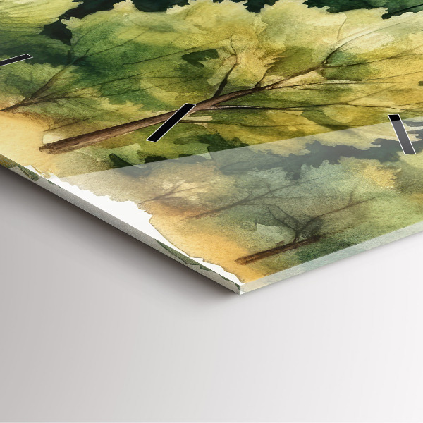 Orologio quadrato Paesaggio forestale