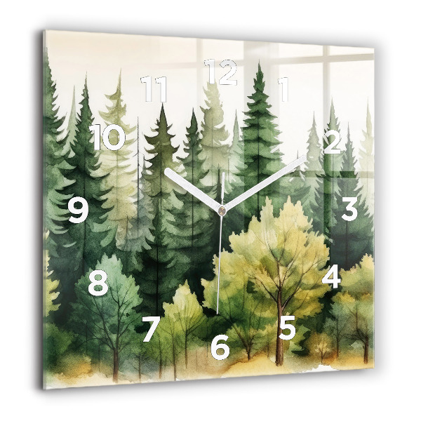 Orologio quadrato Paesaggio forestale