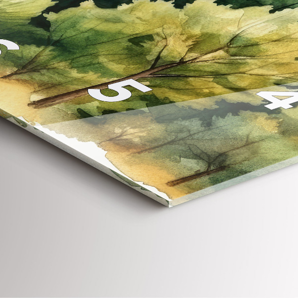 Orologio quadrato Paesaggio forestale