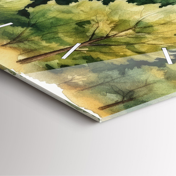 Orologio quadrato Paesaggio forestale