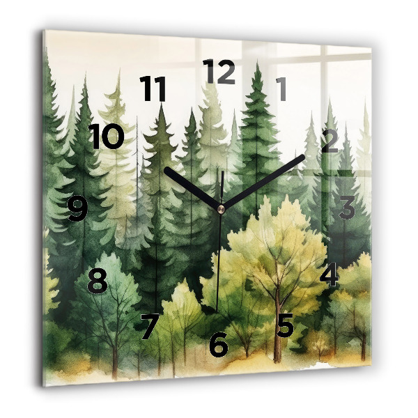 Orologio quadrato Paesaggio forestale