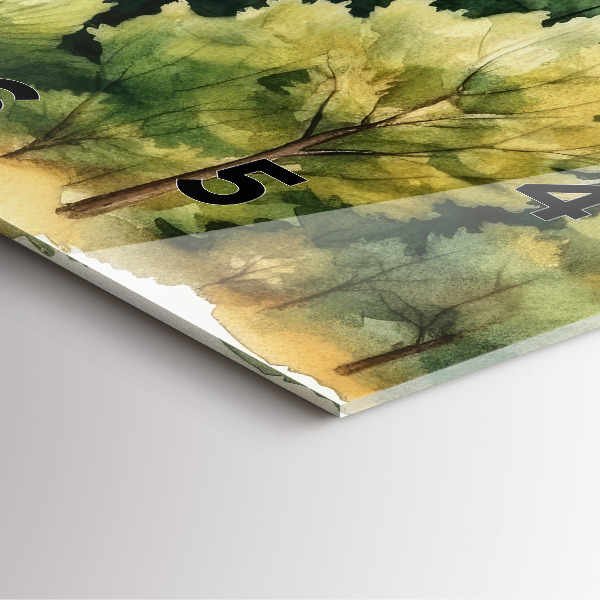 Orologio quadrato Paesaggio forestale