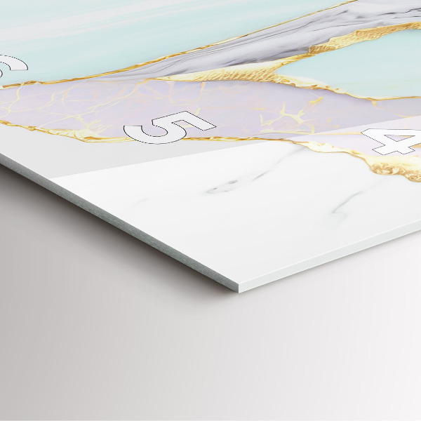 Orologio quadrato Modello in marmo