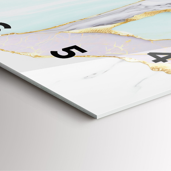 Orologio quadrato Modello in marmo