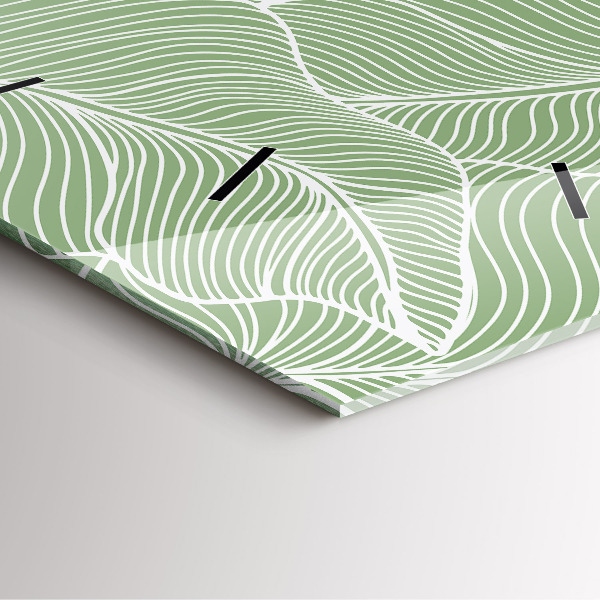 Orologio quadrato Foglie modello natura